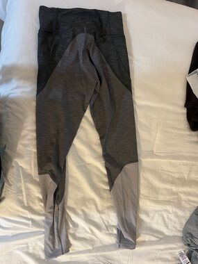 lululemon athletica Gray Two-Tone Leggings